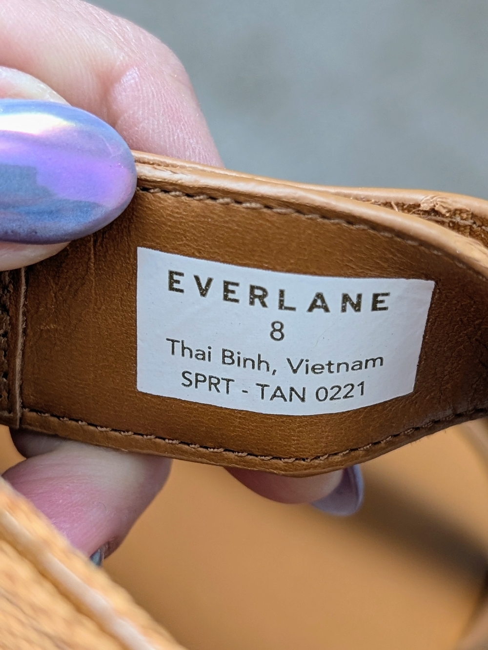 (NEW IN BOX♥️) Everlane Tan Leather Platform Sport Sandals Size 8 Never Worn - Picture 8 of 9